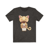 cat coffee love t-shirt