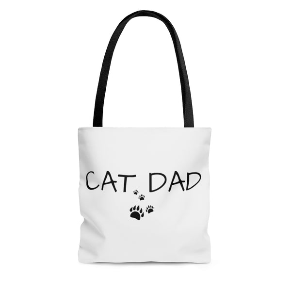 Cat dad tote bag