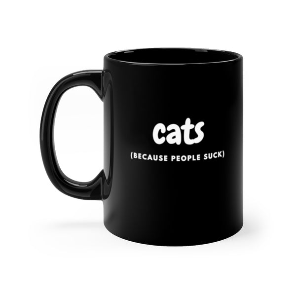 Cats because people suck mug