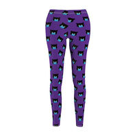 Cat with face mask casual leggings